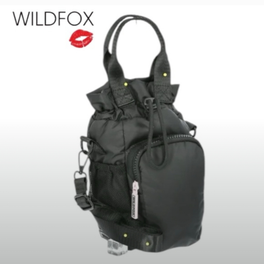 WILDFOX 💋 - Crossbody - SAC Bandoulere (Nior-Black 🖤Or Silver 🩶)